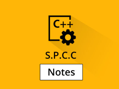 SPCC Notes